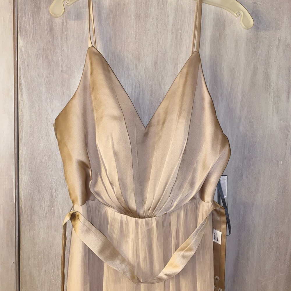Charmeuse and Chiffon Bridesmaid Dress